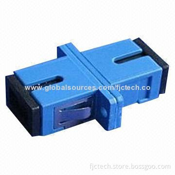 SC Type Fiber Optic Adapter with Ceramic or Bronze Sleeve